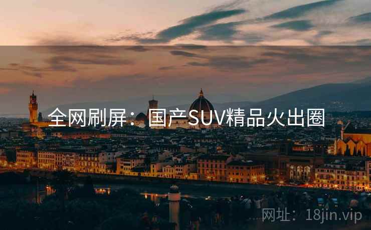 全网刷屏：国产SUV精品火出圈