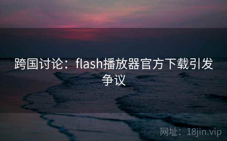 跨国讨论:flash播放器官方下载引发争议
